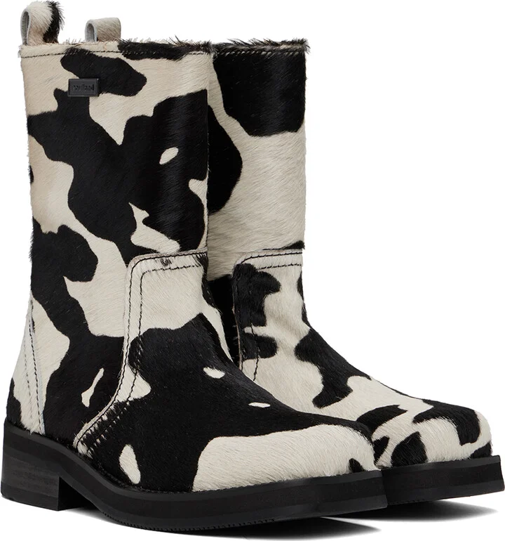 Soulland Black & White Arizona Pony Boots - Image 4
