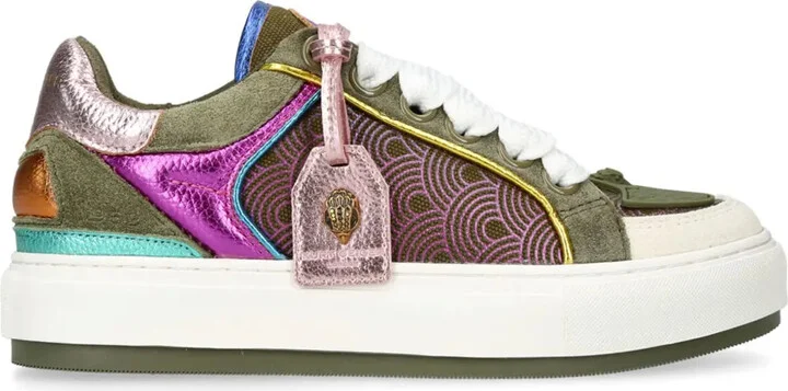 Southbank Tag panelled leather sneakers