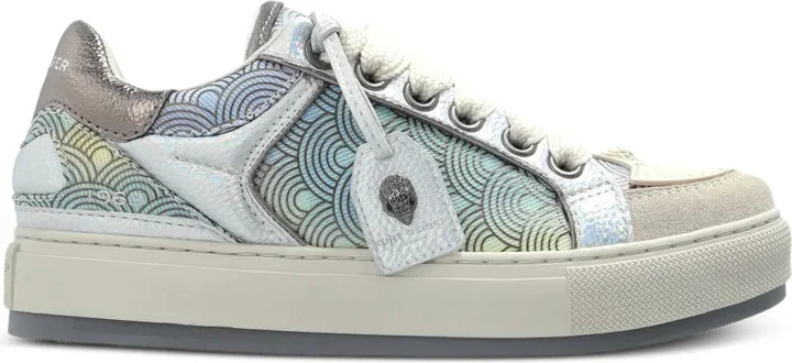 Southbank Tag wave-pattern leather sneakers