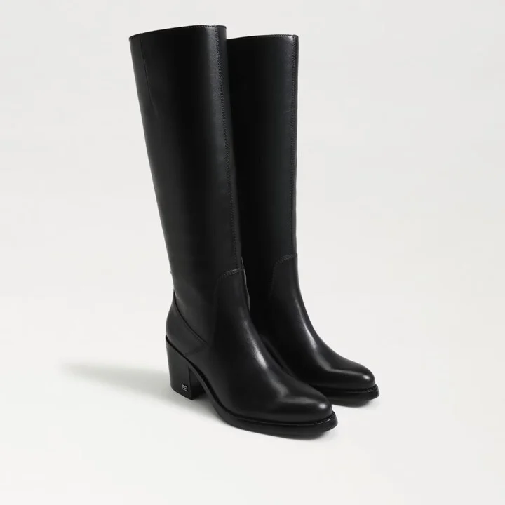 Soyer EC0203782 Women's US 11 Black Leather Knee High Boots KHD1447