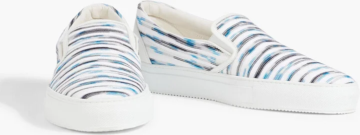Space-dyed stretch-knit slip-on sneakers - Image 2