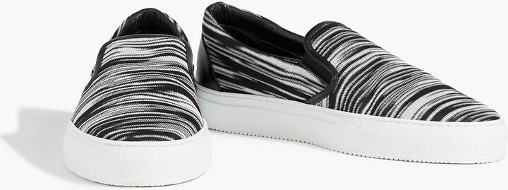 Space-dyed stretch-knit slip-on sneakers - Image 5