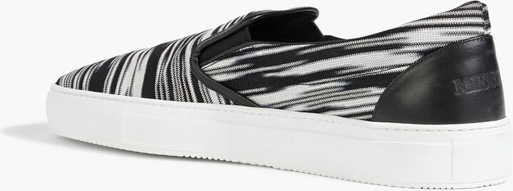 Space-dyed stretch-knit slip-on sneakers - Image 6