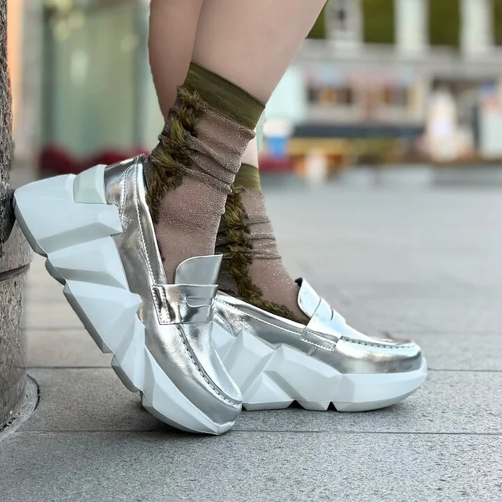 Space Kick Loafer - Mirror Silver - Image 2