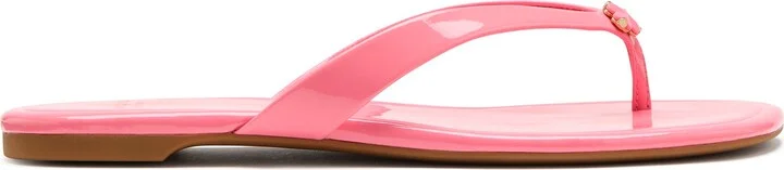 Spade Flower Patent Leather Flip Flop - Image 3