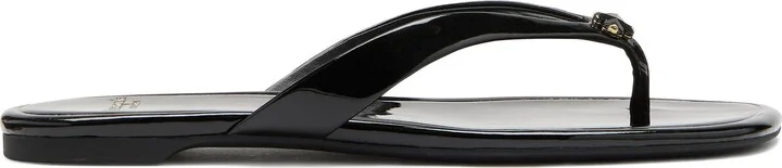 Spade Flower Patent Leather Flip Flop - Image 8