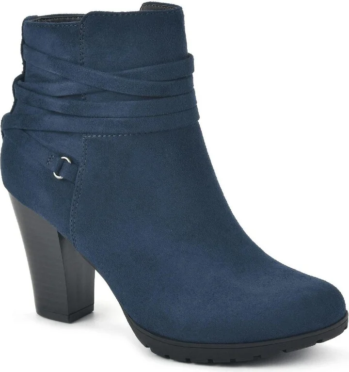 Spade Womens Strappy Almond Toe Ankle Boots