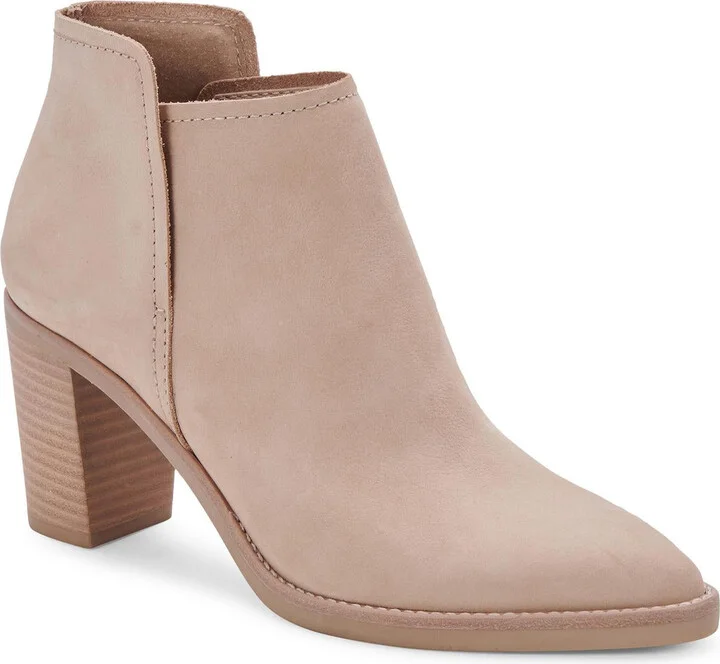 Spade Womens Zipper Leather Ankle Boots