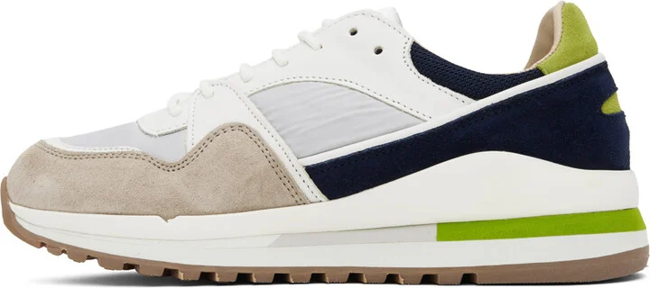 Spalwart Beige & Navy Trail Blazer Sneakers - Image 3