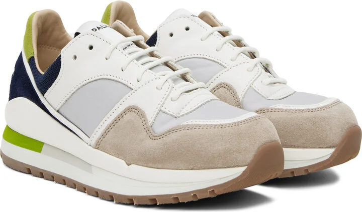 Spalwart Beige & Navy Trail Blazer Sneakers - Image 4