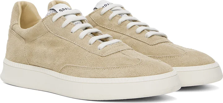 Spalwart Beige Smash Low Suede Sneakers - Image 4