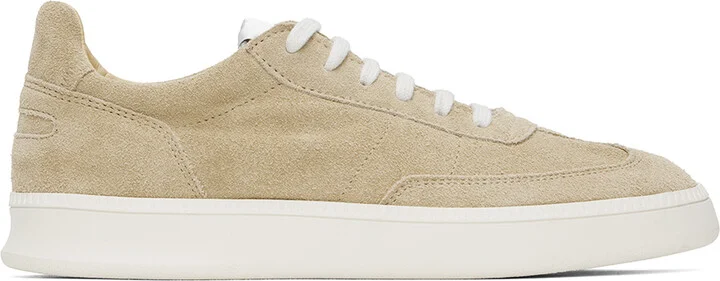 Spalwart Beige Smash Low Suede Sneakers