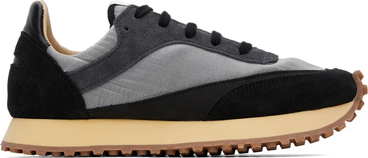 Spalwart Black & Gray Tempo Low Transparent Sneakers