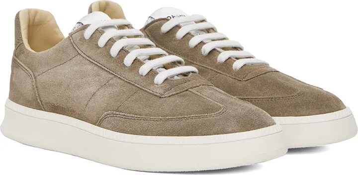 Spalwart Brown Smash Low Suede Sneakers - Image 4