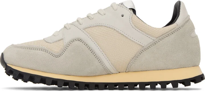 Spalwart Gray & Tan Marathon Trail Low Sneakers - Image 3