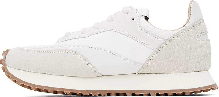 Spalwart Gray & White Tempo Low Sneakers - Image 3