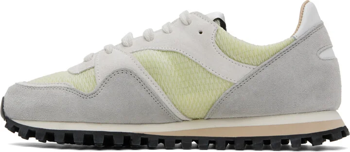 Spalwart Green & Gray Marathon Trail Low Transparent Sneakers - Image 3