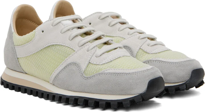 Spalwart Green & Gray Marathon Trail Low Transparent Sneakers - Image 4