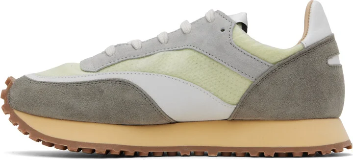 Spalwart Green & Gray Tempo Low Transparent Sneakers - Image 3