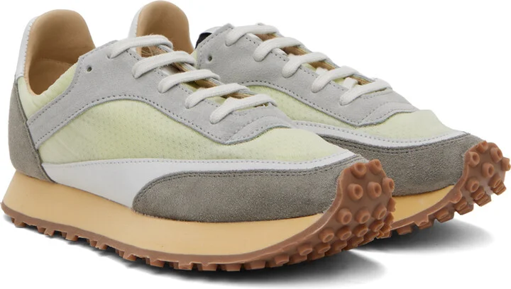 Spalwart Green & Gray Tempo Low Transparent Sneakers - Image 4