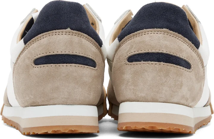 Spalwart White & Beige Pitch Low Sneakers - Image 2
