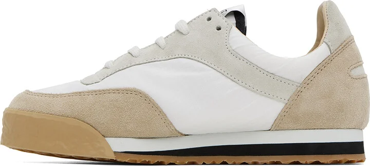 Spalwart White & Beige Pitch Low Sneakers - Image 3