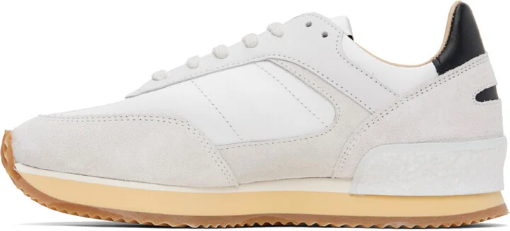 Spalwart White & Gray Dash Sneakers - Image 3