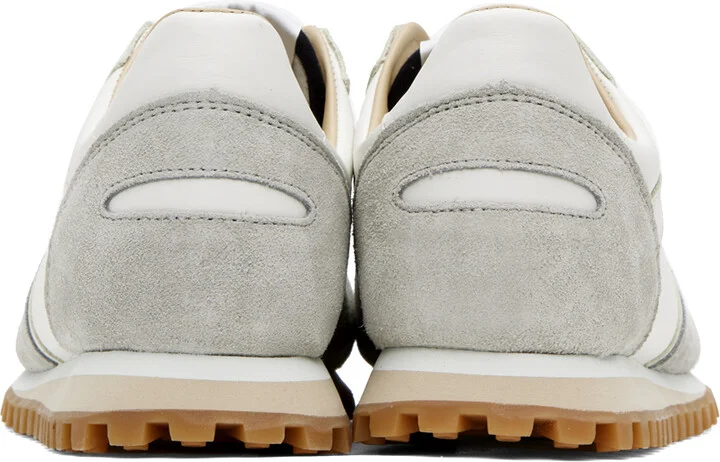 Spalwart White & Gray Marathon Trail Low Sneakers - Image 2