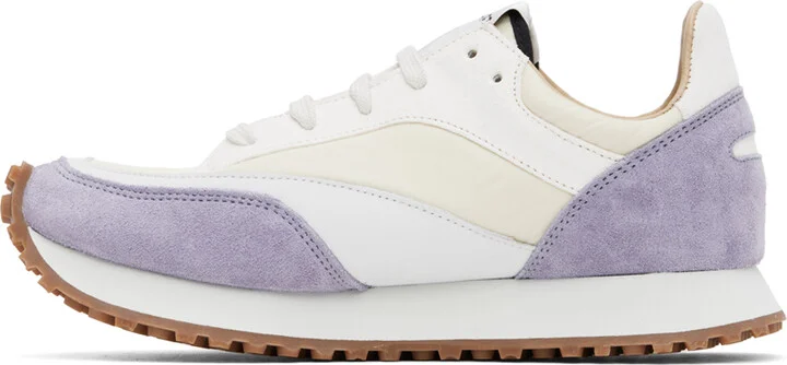 Spalwart White & Purple Tempo Sneakers - Image 3
