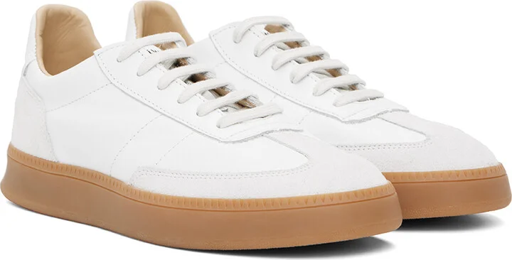 Spalwart White Smash Low Nappa Sneakers - Image 4