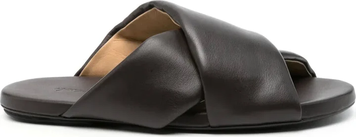 Spanciata leather sandals