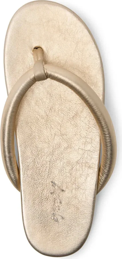 Spanciata metallic-finish leather sandals - Image 4