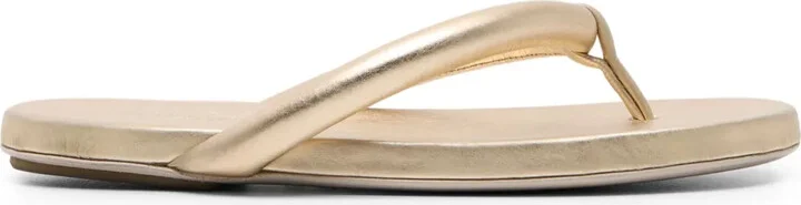 Spanciata metallic-finish leather sandals