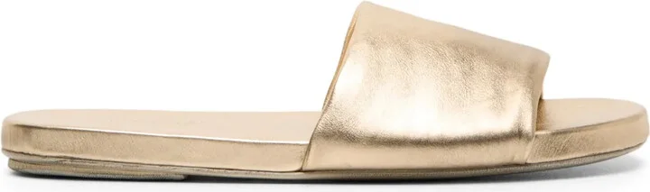 Spanciata metallic-leather sandals