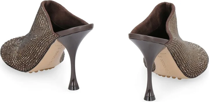 Sparkle Dot Sock Leather Mules - Image 4