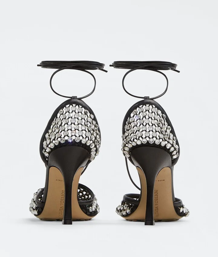 Sparkle Stretch Lace-Up Sandal - Image 3