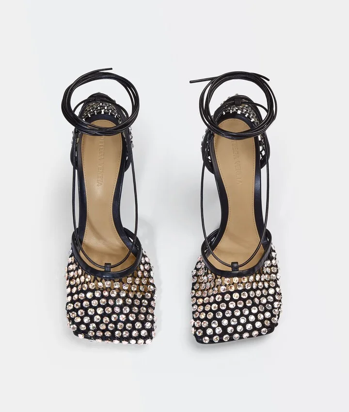 Sparkle Stretch Lace-Up Sandal - Image 4