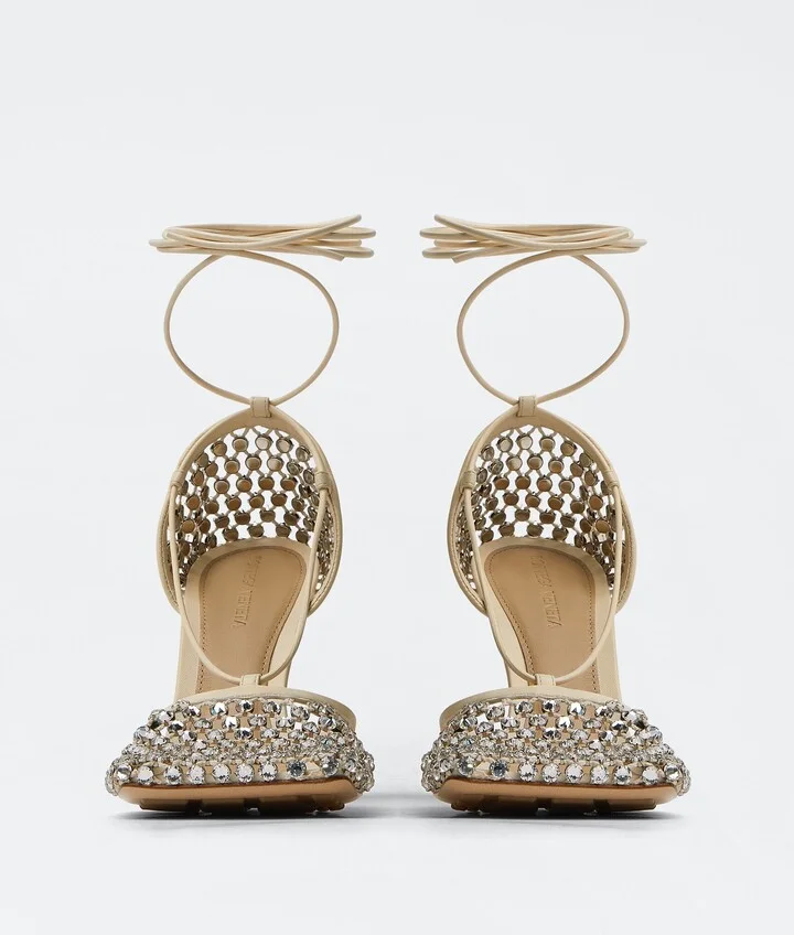 Sparkle Stretch Lace-Up Sandal - Image 2