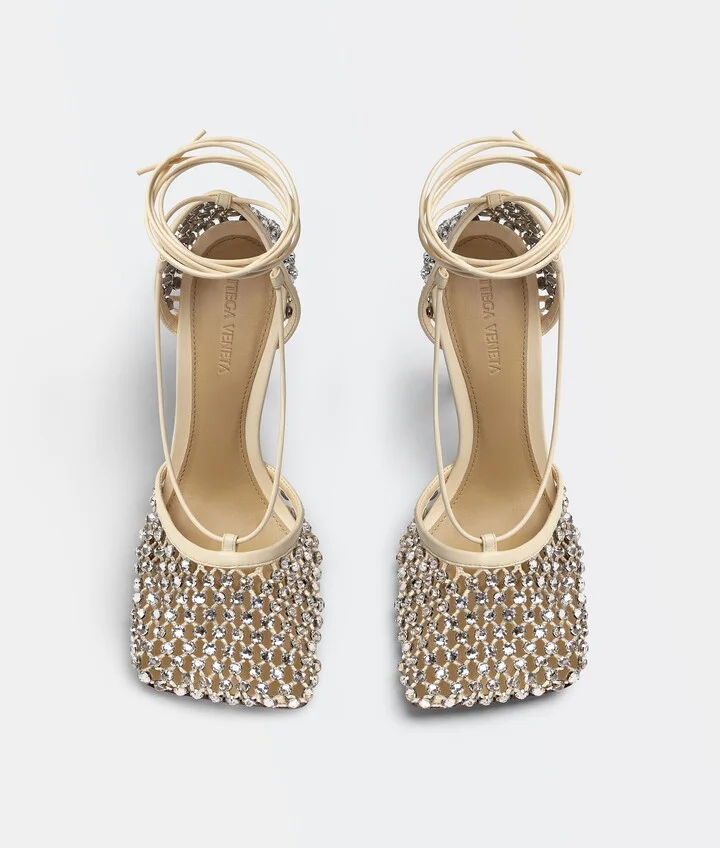Sparkle Stretch Lace-Up Sandal - Image 4
