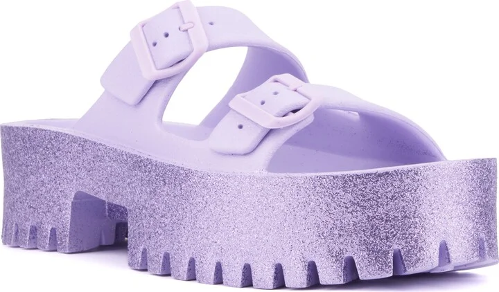 Sparkles Plaform Slide Sandal
