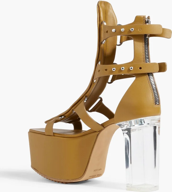 Spartan leather platform sandals - Image 3