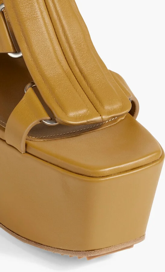 Spartan leather platform sandals - Image 4