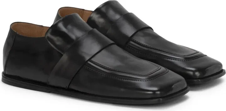 Spatola square-toe leather loafers - Image 2