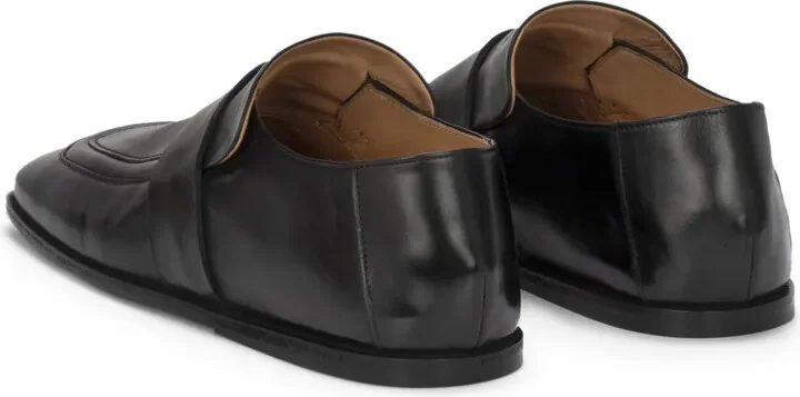 Spatola square-toe leather loafers - Image 3