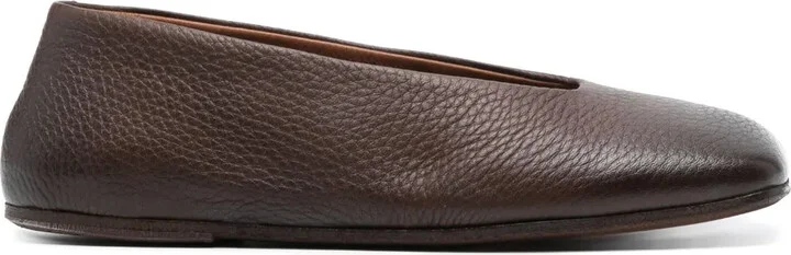 Spatolona square-toe ballerina shoes
