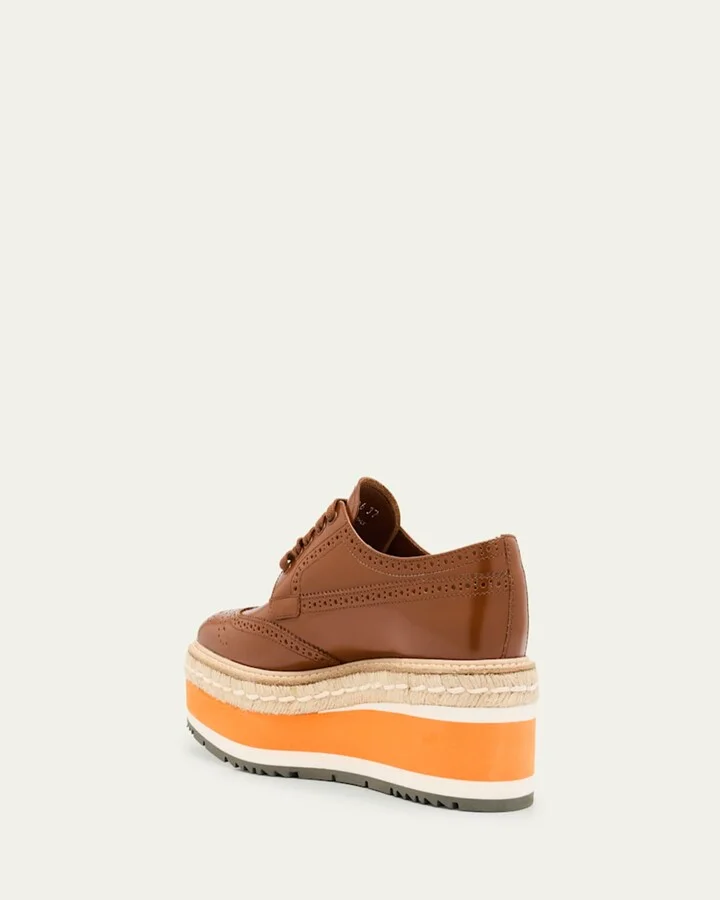Spazzolato Re-Edition Platform Wingtip Loafers - Image 11