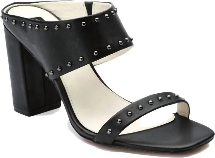 Spears Stud Heel In Black