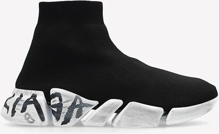 Speed 2.0 Graffiti Stretch Knit Sneakers