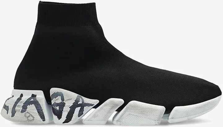Speed 2.0 Graffiti Stretch Knit Sneakers