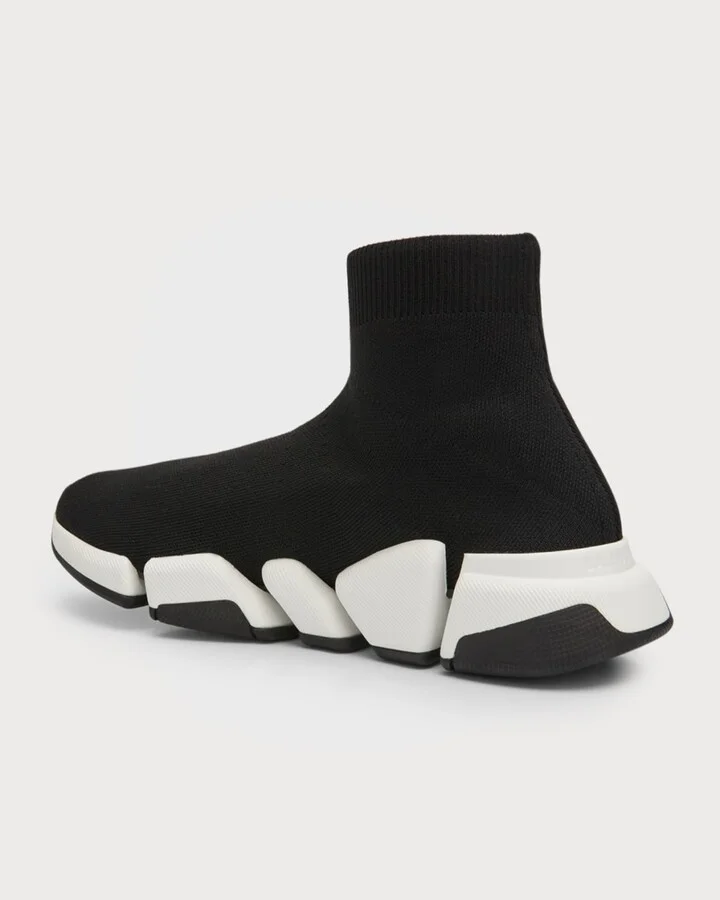 Speed 2.0 Recycled Knit Sneakers with Bicolor Sole - Image 4